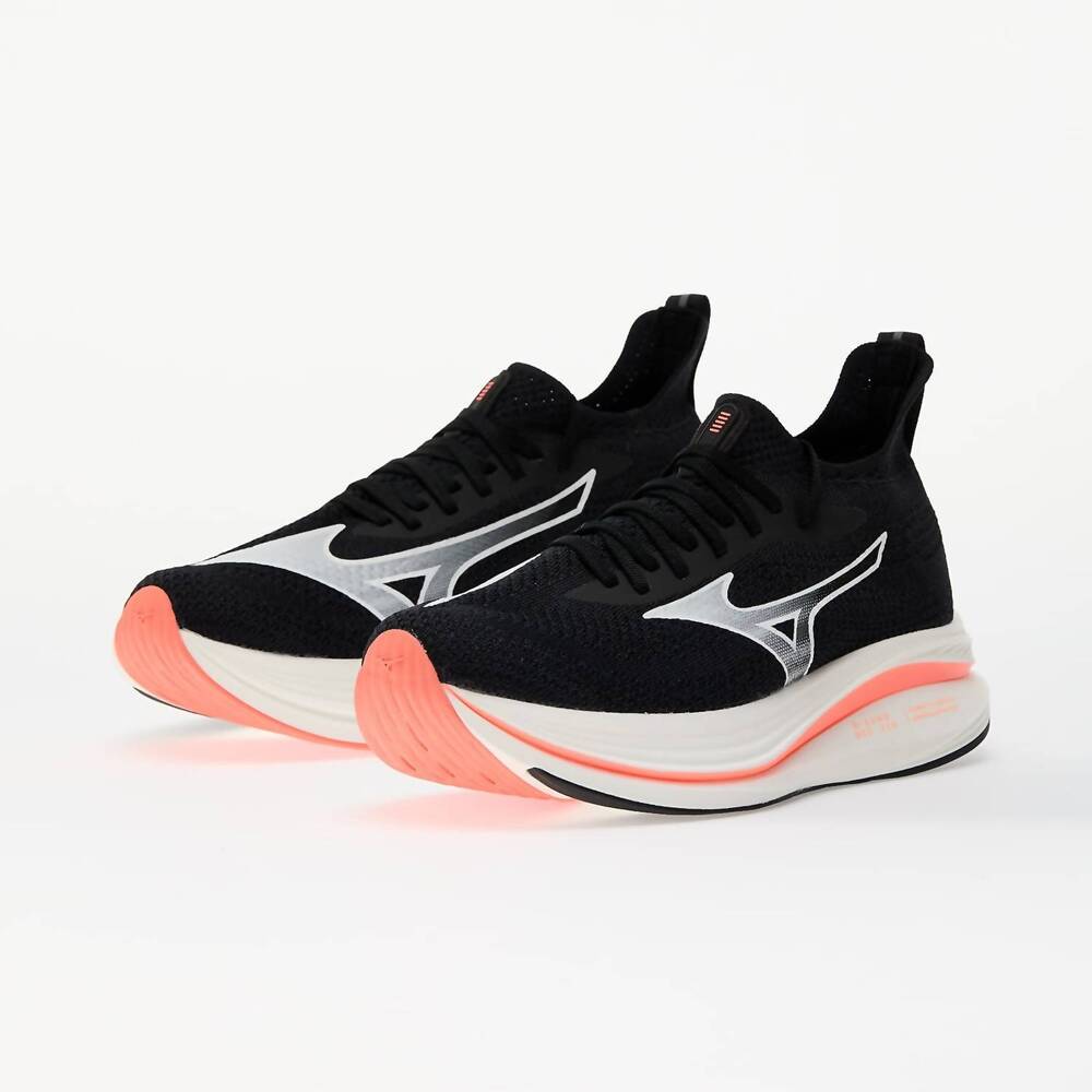 NEW MIZUNO men's neo zen running shoes in black raspberry - Picture 5 of 7